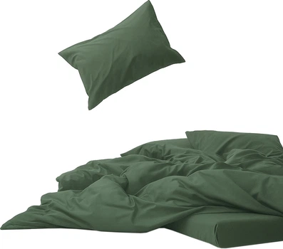 Простынь на резинке MirSon Soft Touch of Satin 017 Olive green 160x200 см (2200011284170)
