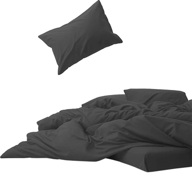 Простынь MirSon Soft Touch of Satin 005 Charcoal 200x220 см (2200011278018)