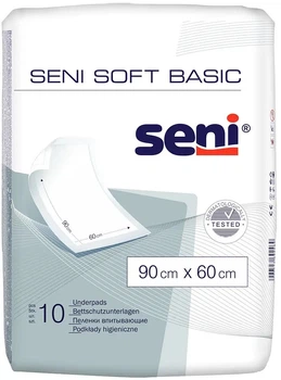 Одноразовые пеленки Seni Soft Basic 60х90 см 10 шт (5900516692469)
