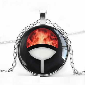 Кулон с аниме наруто Sharingan Shippuude подвеска амулет Naruto серебристый