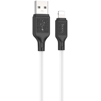 Дата кабель HOCO X90 Cool silicone USB to Lightning (1m) (White) (199120)