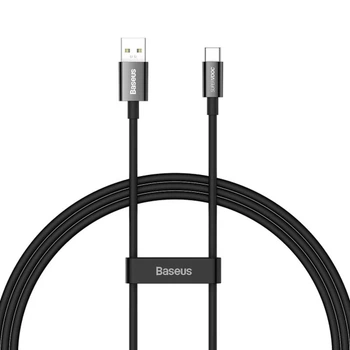 Дата кабель Baseus Superior Series (SUPERVOOC) Fast Charging USB to Type-C 65W 1m (CAYS00090) (Black) (176693)