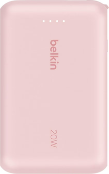 УМБ Belkin BoostCharge 10000 mAh 20W Built-In USB-C PD Pink (BPB021HQPK)