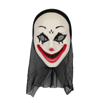 Маска на Halloween Клоун ужасов 31х18 см 15102-008 пластик