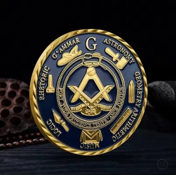 Сувенірна монета гордий масон, всевидяче око 40 мм * 3 мм №26
