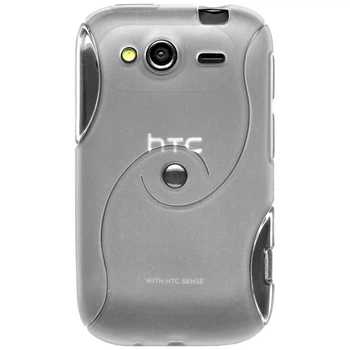 Чехол Logarm TPU S-line для HTC Wildfire S Прозрачный Без бренда