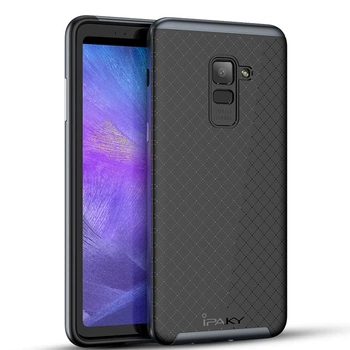 Чехол iPaky TPU+PC для Samsung A730 Galaxy A8 Plus 2018 Черный / Серый