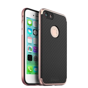Чехол iPaky TPU+PC для iPhone 7 / iPhone 8 / SE 2020 Черный / Розовый