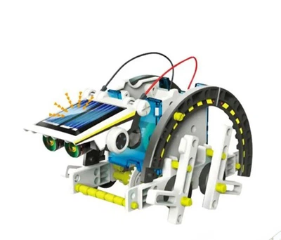Конструктор робот на солнечных батареях Educational Solar Robot 15A 180 деталей игрушка 13 в 1. Multicolor (170983225)
