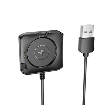 Бездротовий зарядний пристрій для смарт-годинника Y28 Smart sports watch charging cable Black (6942007648509)