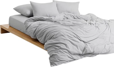 Пододеяльник MirSon Soft Touch of Satin 004 Ash 143х210 см (2200011277325)