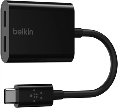 Адаптер Belkin RockStar USB-C - USB-C Audio + Charge 60W Black (F7U081btBLK)