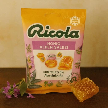 Цукерки Ricola з медом і альпійським шавлією, 75 г