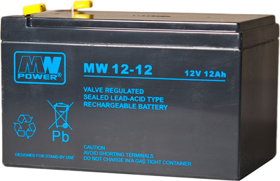 Акумуляторна батарея MW Power AGM MW 12-12 12V 12Ah (590188520261)