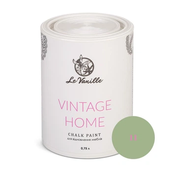 Крейдова фарба Le Vanille Vintage Home оливкова (колір 11) 0,75 л