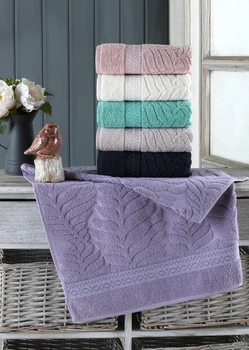 Набор полотенец Gulcan Cotton Жакард Lux - Akasya 70*140 (6 шт)