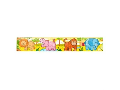 Дерев'яний пазл Джунглі 4 в 1, Viga Toys, 48 ел., 50068