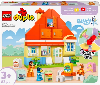 Конструктор LEGO DUPLO Bluey Семейный дом Блуи с игрой на запоминание 83 детали (10459)