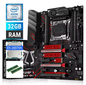 Комплект Full V8 / Machinist E5-MR9A Pro Max LGA 2011-3 / Intel Xeon E5-2697v4 2.3-3.6 GHz / 32GB DDR4
