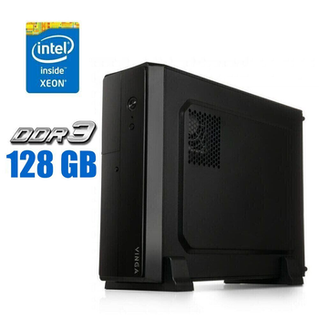 Рабочая станция Vinga CS313B SFF / Intel Xeon E5-2695 v2 (12 (24) ядер 2.4 - 3.2 GHz) / 128 GB DDR3 / 240 GB SSD / Win 10 Pro б/у