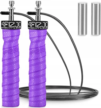 Скакалка скоростная для кроссфита 4FIZJO Speed Rope PRO+ Violet (P-5907739313188)