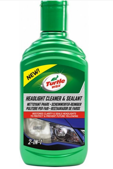 Поліроль для фар Turtle Wax 300 мл, засіб для відновлення пластикових фар авто, очищення, прозорість і довготривалий захист