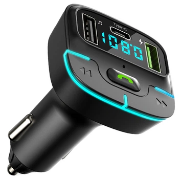 Автомобильный FM модулятор с дисплеем, Bluetooth, 2хUSB GZ03