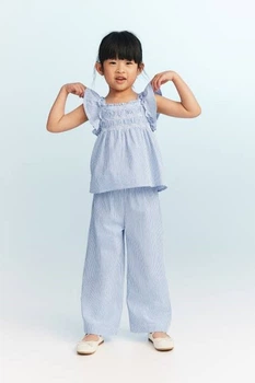 Топ H&M 271229099 122 Синій/білий