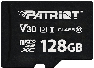 Карта пам'яті Patriot VX microSDXC 128GB Class 10 UHS-I U3 V30 (PSF128GVX31MCX)