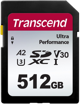 Карта памʼяті Transcend 340S SDXC 512GB UHS-I U3 V30 A2 (TS512GSDC340S)