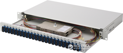 Panel optyczny Digitus Professional 19'' 1U 24 x SC duplex OS2 zmontowany do szafy/stojaka serwerowego (1261682)