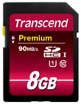 Karta pamięci Transcend SDHC 8GB Class 10 UHS-I Premium X300 (TS8GSDU1)