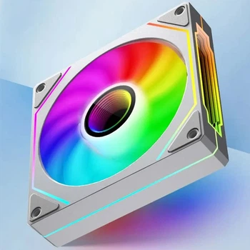 Корпусный вентилятор UPSIREN UF-1 PRISM 4 PRO White 120 мм 4-pin PWM 5V 3-pin ARGB Белый (1016-141-01)