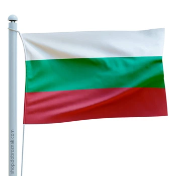 Прапор Dobroznak Болгарії (60х84 см, атлас) (7789)