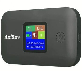Портативный модем E5885 с LCD-дисплеем 4G Wi-Fi роутер 3000mAh 300Mbps Черный