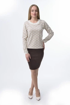 Спідниця INEDIT 0088-1 3XL Dark-Brown