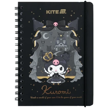 Щоденник на спіралі Kite Kuromi HK25-438-2, тверда обкладинка