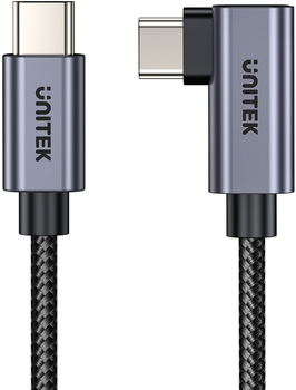 Kabel Unitek USB Type-C - USB Type-C 90­° Angled PD 100W 5 m Black (C14123BK-5M)