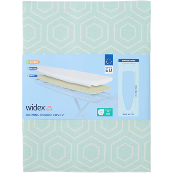 Чохол на прасувальну дошку Widex 122×40 см — двошаровий комфорт для ідеального прасування