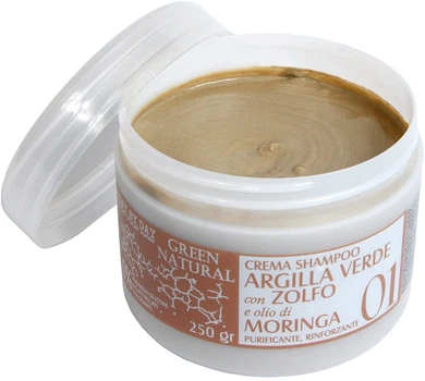 Крем-шампунь с биосерой и маслом моринги Alan Jey Green Natural Creama Shampoo 250g (902755-1998748091-2)