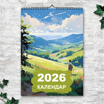 Календарь 2026 настенный перекидной Природа. Акрил. 13 листов ENTERSTORE 42х29.7 см (ART 250133)