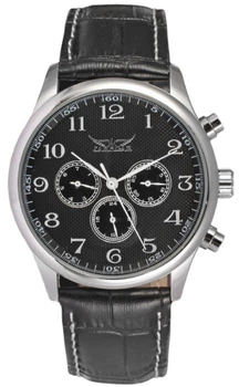 Мужские часы Jaragar Elite Black Silver New