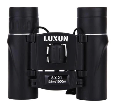Бінокль портативний Luxun 8x21 зі скляними лінзами (Чорний)