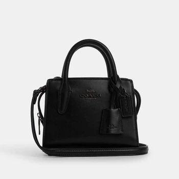Сумка шкіряна Coach Andrea Mini Carryall чорна