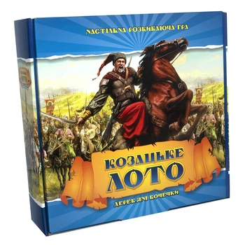 Настольная игра Лото Казачье с деревянными бочонками 24 карточки для детей от 6 лет азартная игра для компании (574733)