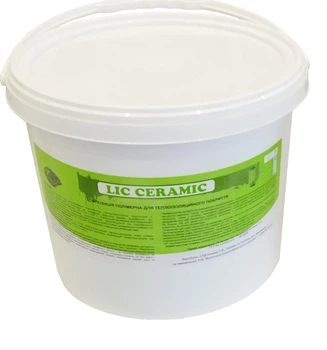 Жидкий утеплитель для стен Lic Ceramic Ultra светло-серая 10л