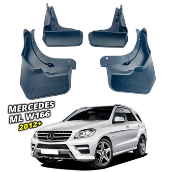 Брызговики для Mercedes ML W166 2012+ под порог, ПОД AMG ПАКЕТ (Surtep)
