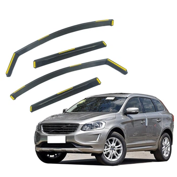 Дефлекторы окон (ветровики) для Volvo XC60 2008-2018 4шт. вставные (HAWK)