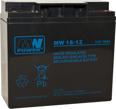 Akumulator MW Power VRLA AGM MW 18-12 12V 18Ah (5901885207285)