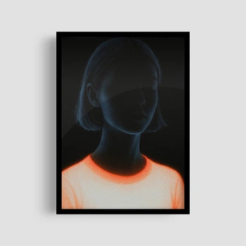 Постер Roomy "Neon Shadow" Без рамки A4 (29.7x21 cm)